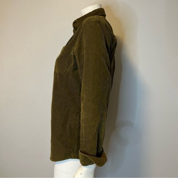 Frank And Oak Organic Cotton Corduroy Oversized Shirt in Brown Size XS - Picture 10 of 13